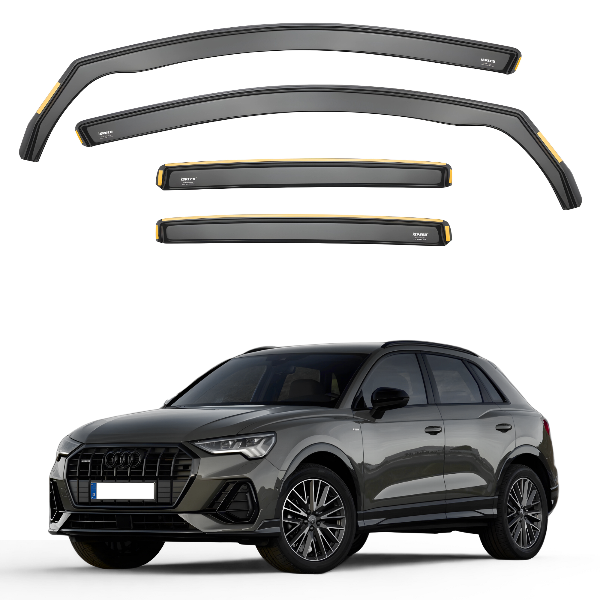 Audi Q3/RSQ3 MK2 20182024 5Door SUV Wind Deflectors 4pc Set ISPEED