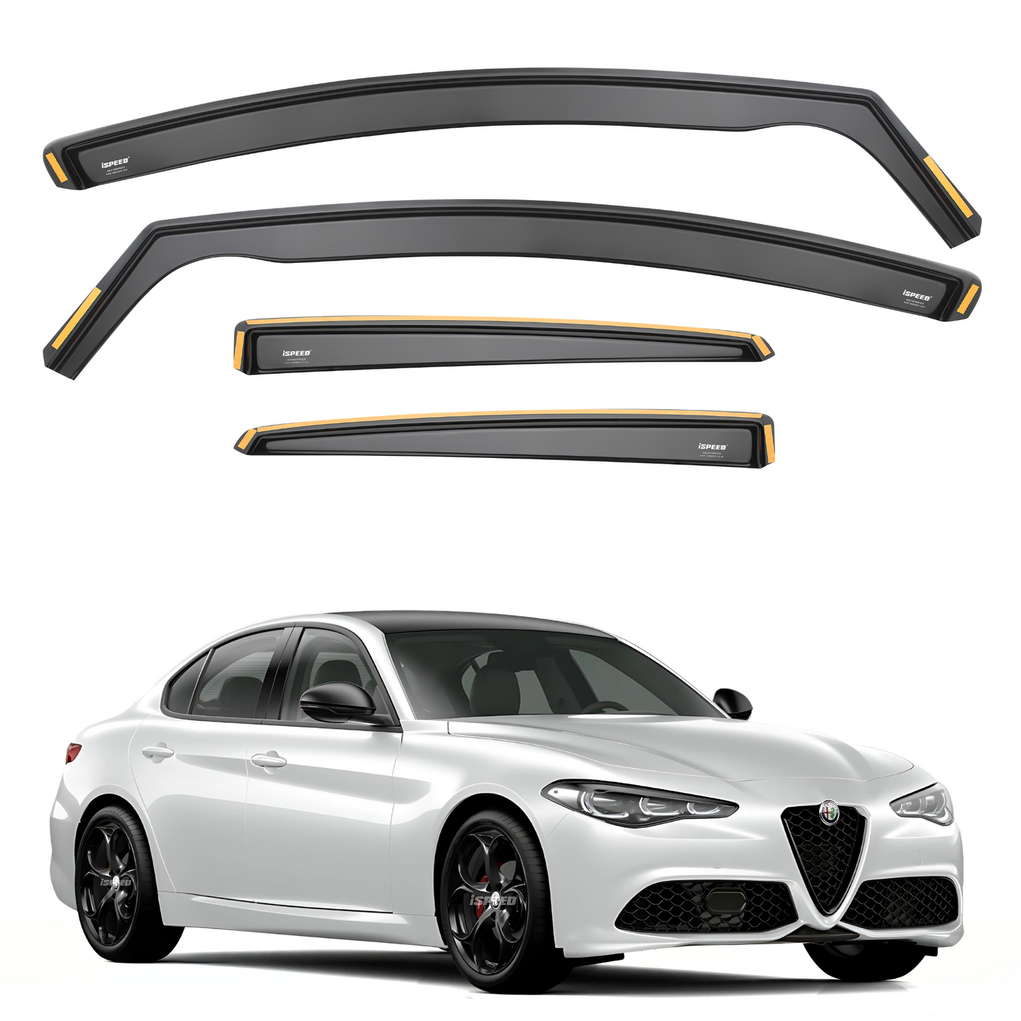 Alfa Romeo ISPEED® Tinted Wind Deflectors