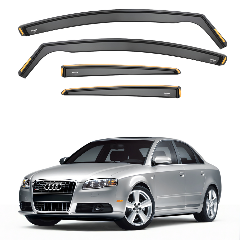 Audi A4 B6/B7 2001-2008 4-Door Saloon Wind Deflectors 4pc Set