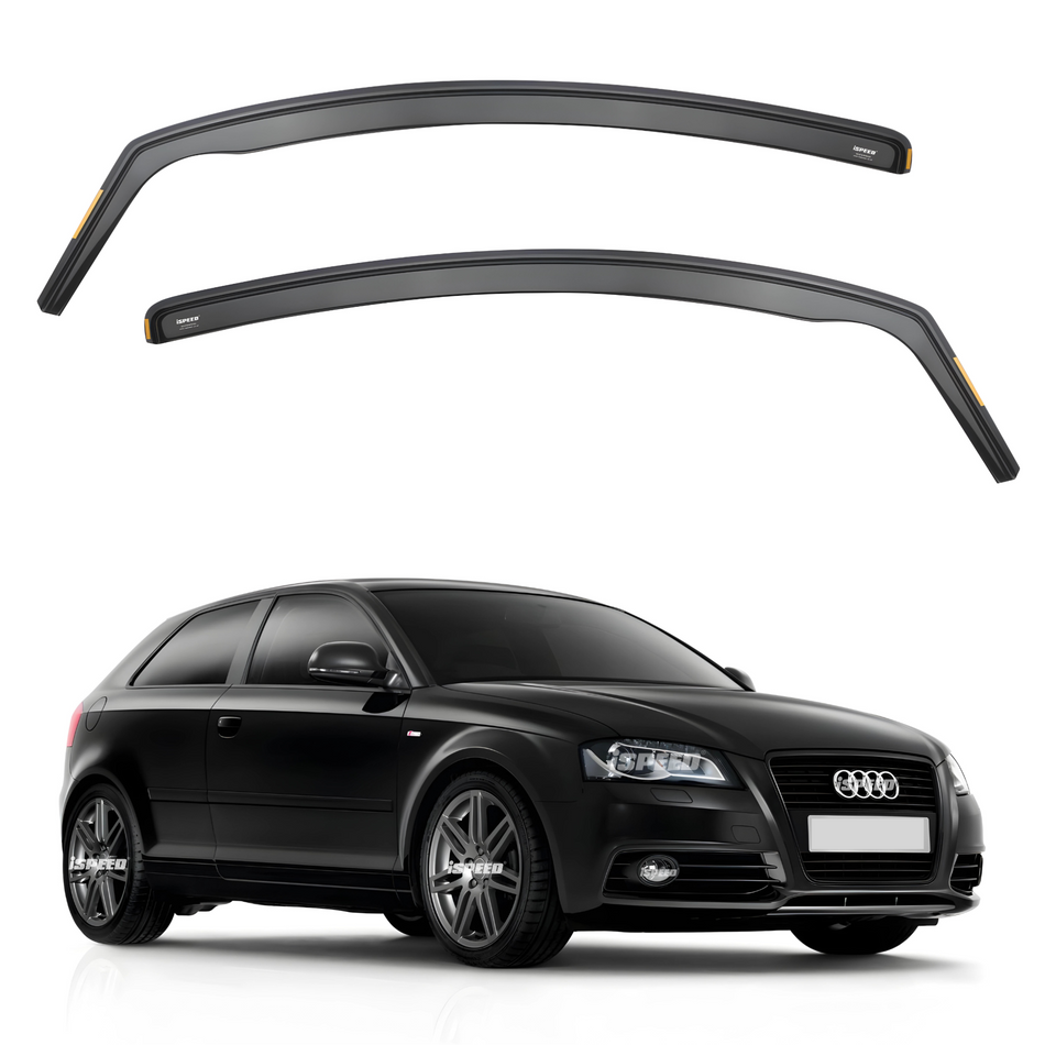 Audi A3/S3 MK2 2004-2013 3-Door Hatchback Wind Deflectors 2pc Set