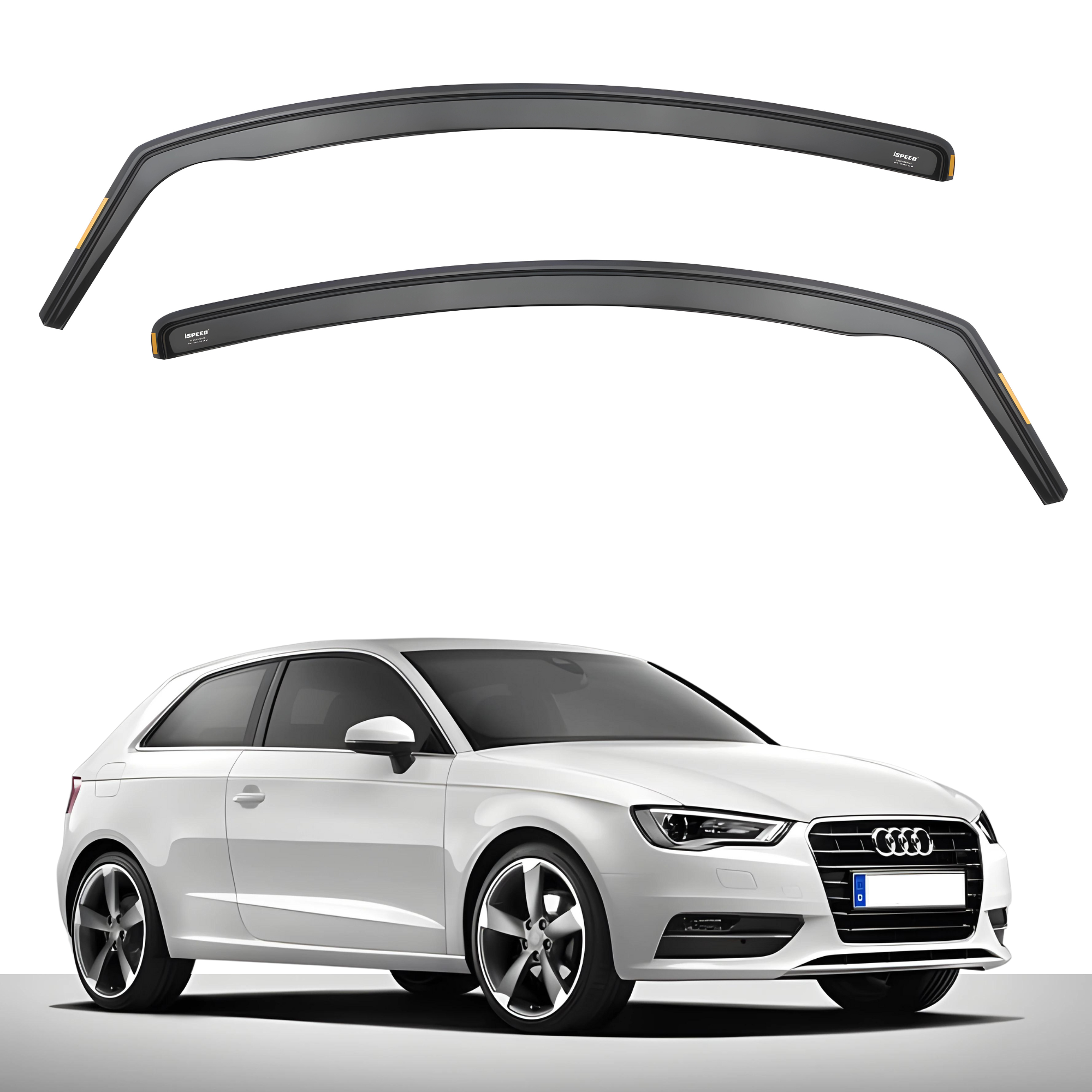 Audi A3/S3 MK3 20122020 3 Door Hatchback Wind Deflectors 2pc Set