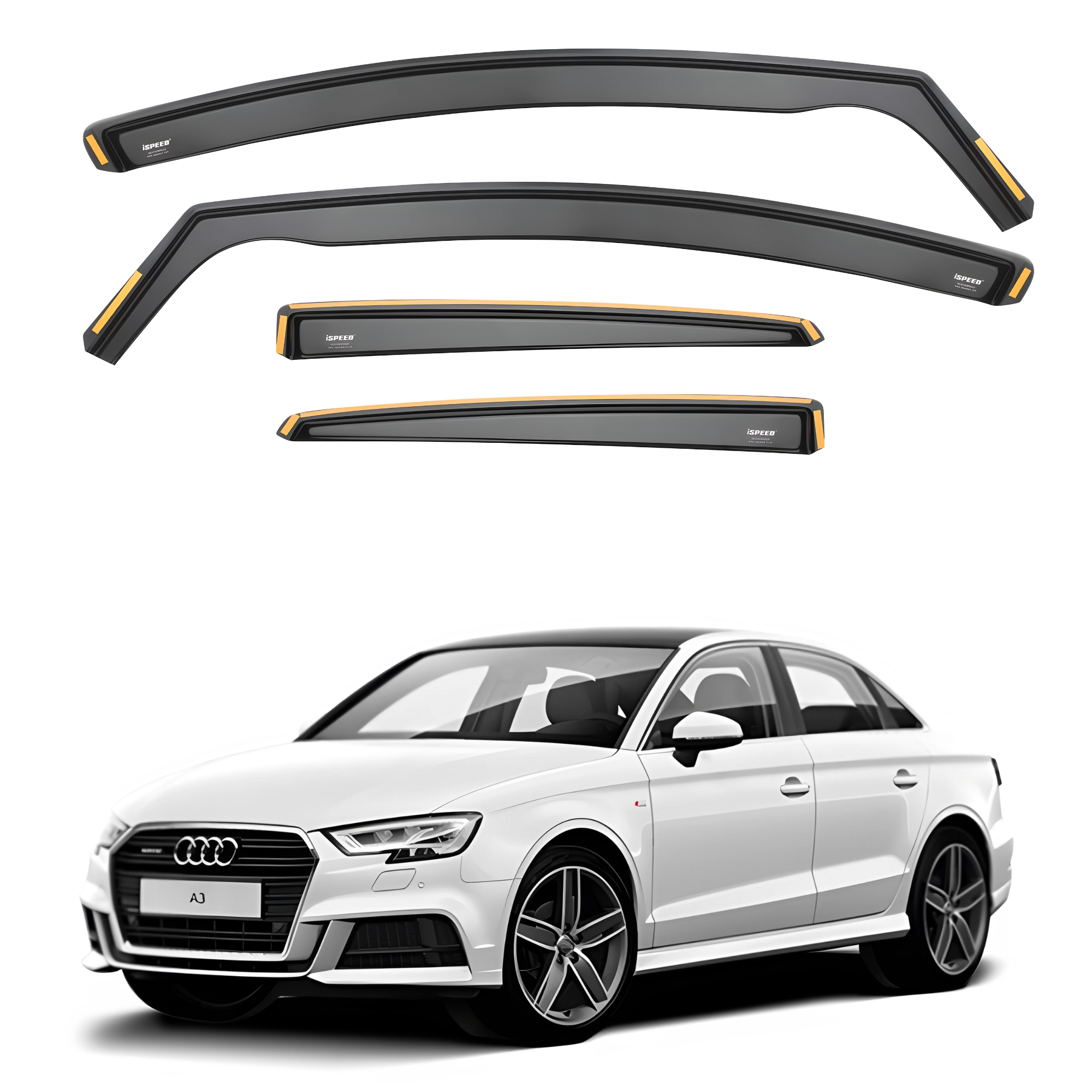 Audi a3 deals saloon wind deflectors