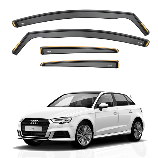 Audi A3/S3/RS3 MK3 2013-2020 5-Door Hatchback Wind Deflectors 4pc Set