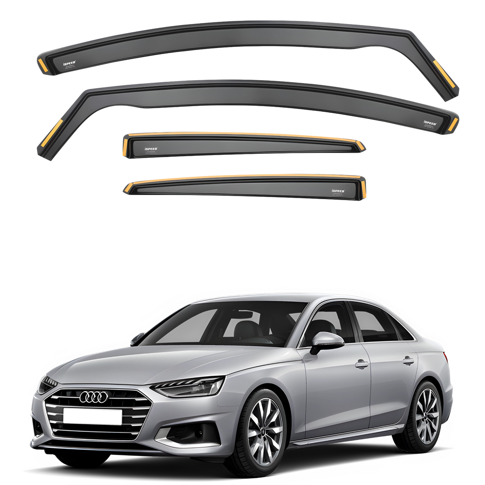 Audi A4 B9 2015-2024 4-Door Saloon Wind Deflectors 4pc Set