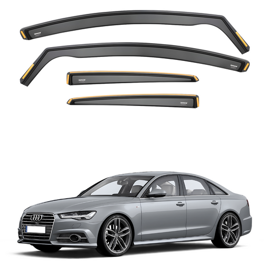 Audi A6 C7 2011-2018 4-Door Saloon Wind Deflectors 4pc Set