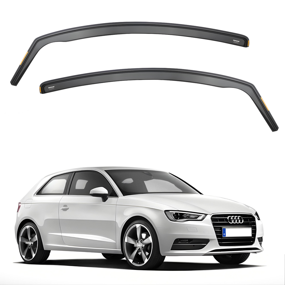 Audi A3/S3 MK3 2012-2020 3-Door Hatchback Wind Deflectors 2pc Set