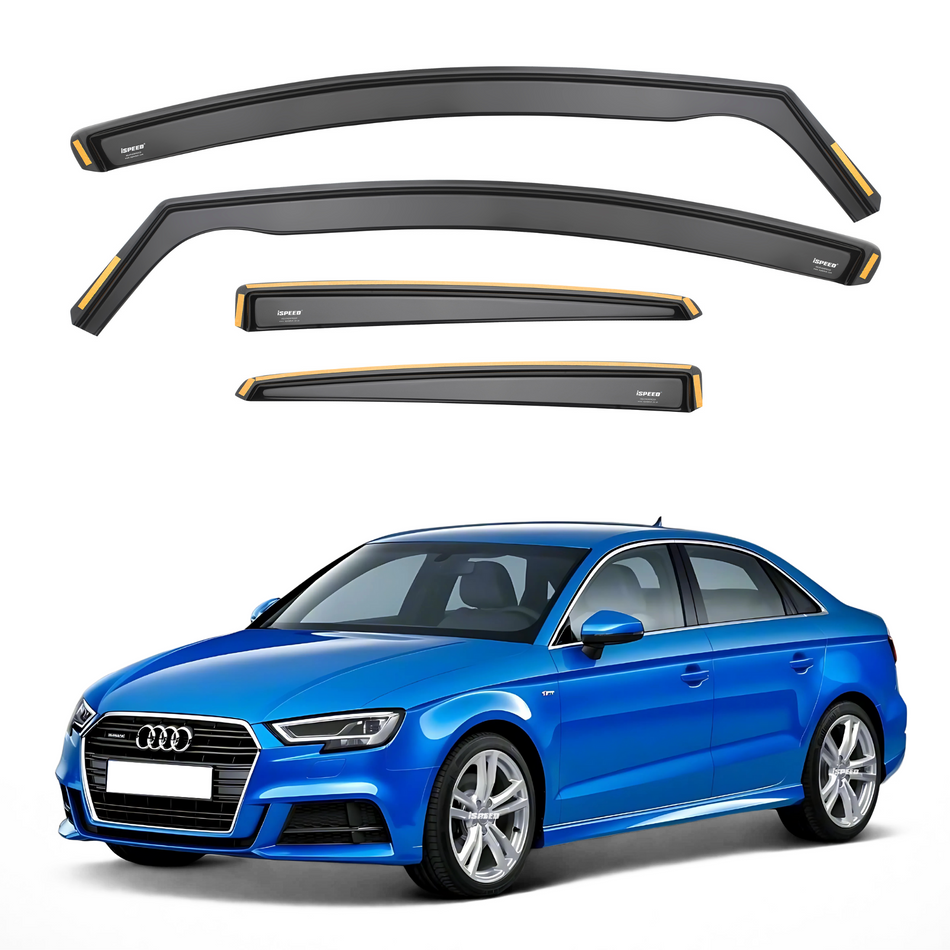 Audi A3/S3/RS3 MK3 2013-2020 4-Door Saloon Wind Deflectors 4pc Set