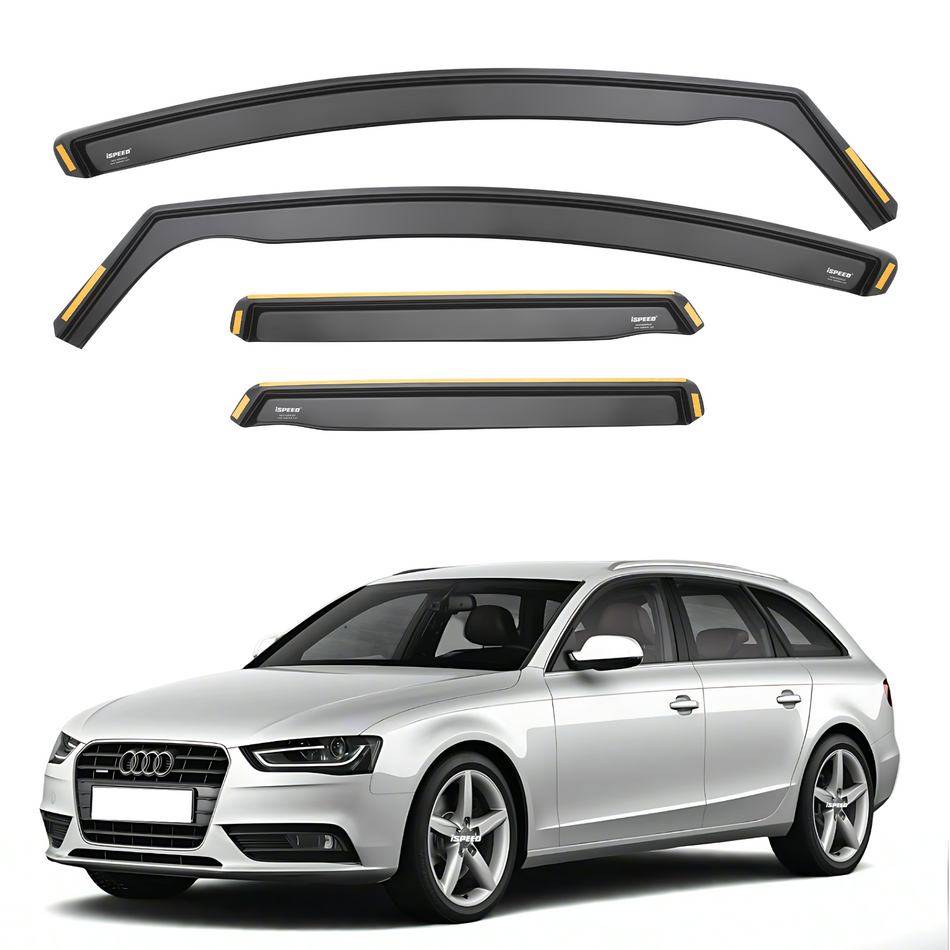 Audi A4 B8 Avant 2008-2015 5-Door Estate Wind Deflectors 4pc Set