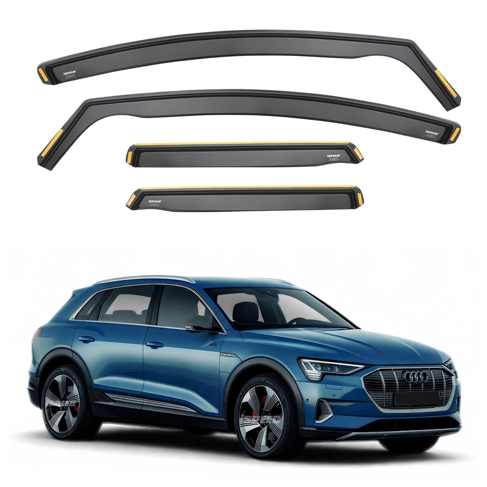 ISPEED Audi Q8 E-Tron 2018-2025 Wind Deflectors 4pc Set - 2018 2019 2020 2021 2022 2023 2024 2025