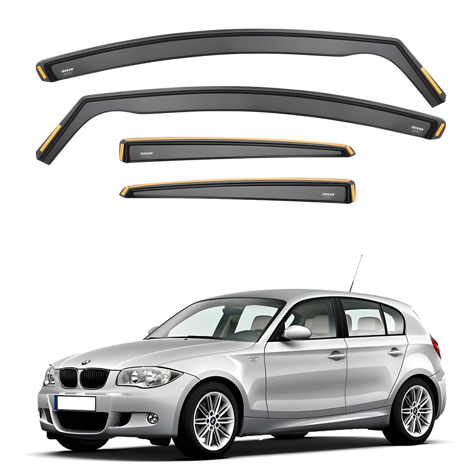 BMW 1 Series E87 2004-2011 5-Door Hatchback Wind Deflectors 4pc Set