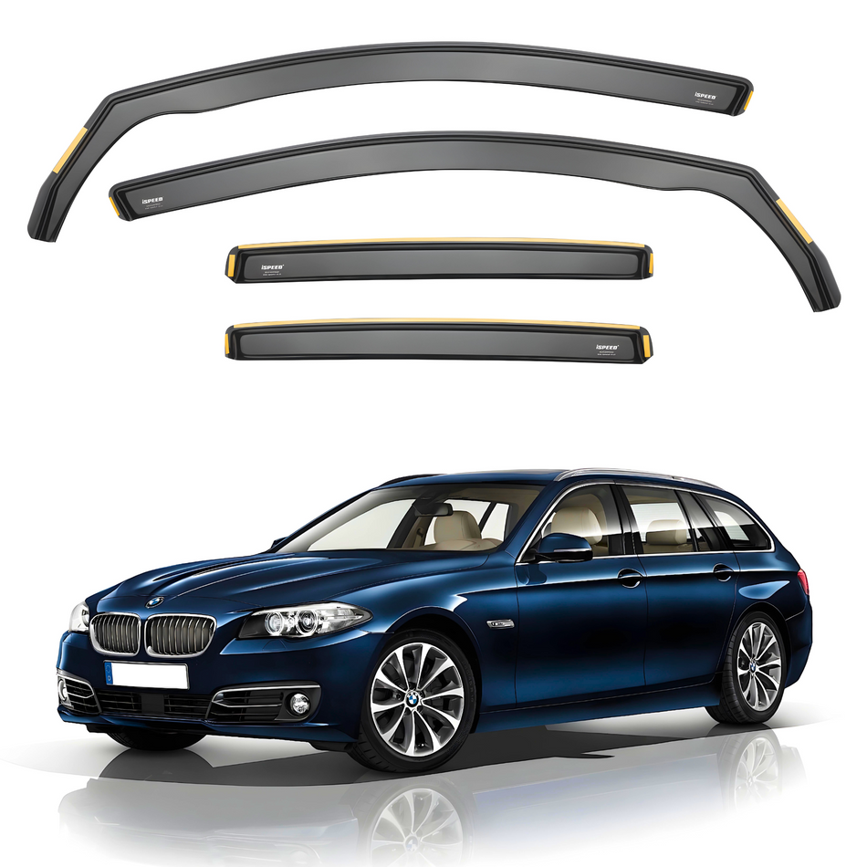 BMW 5 Series F11 2010-2017 5-Door Estate Wind Deflectors 4pc Set