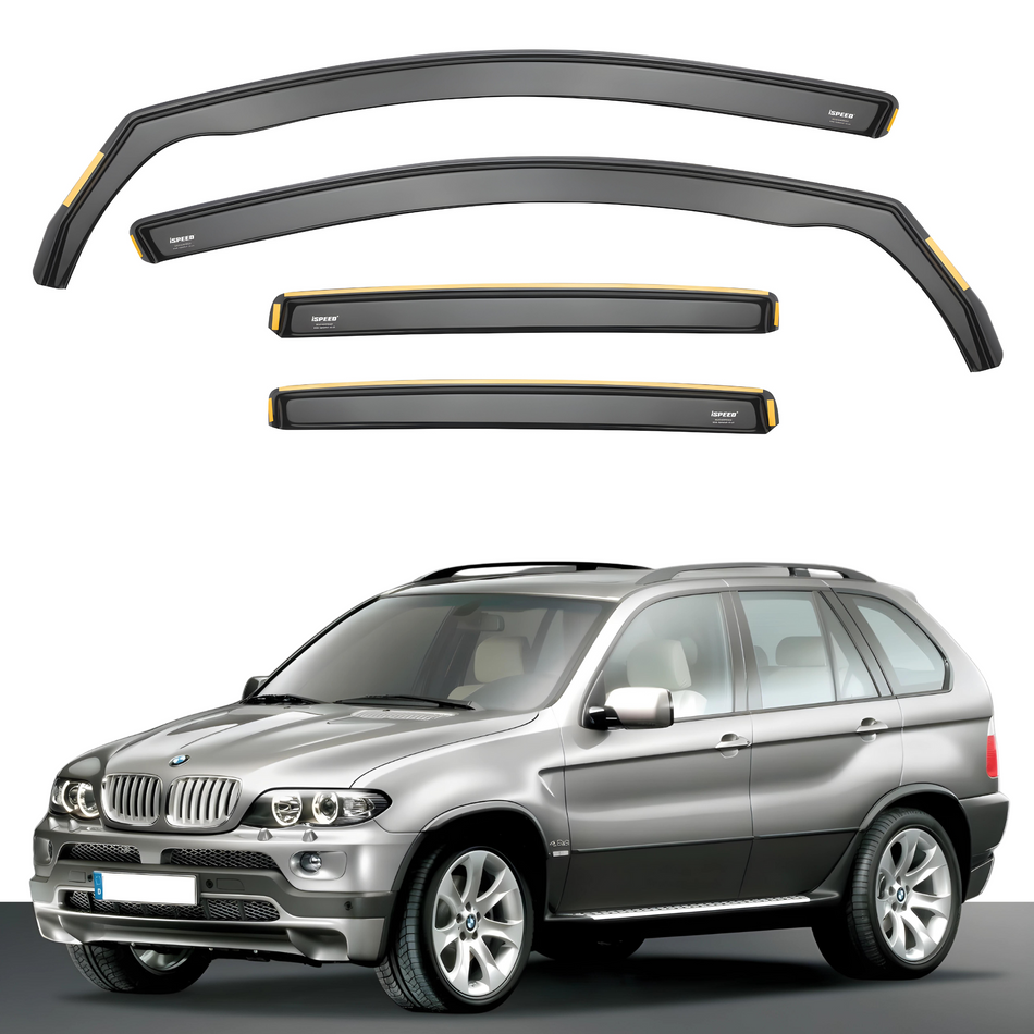 BMW X5 E53 2000-2006 5-Door SUV Wind Deflectors 4pc Set