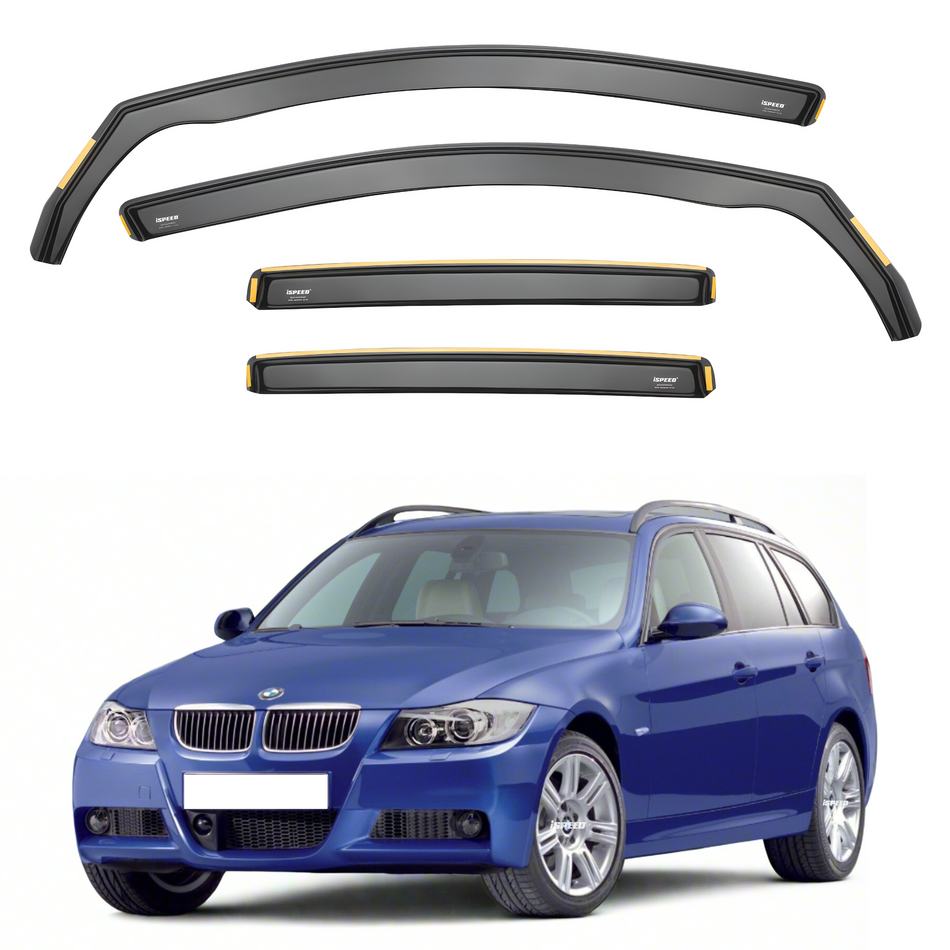 BMW 3 Series E91 2004-2011 5-Door Estate Wind Deflectors 4pc Set