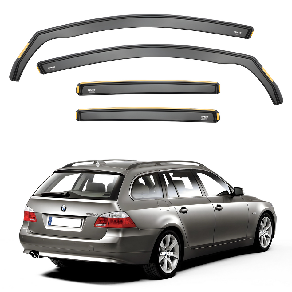 BMW 5 Series E61 2004-2010 5-Door Estate Wind Deflectors 4pc Set