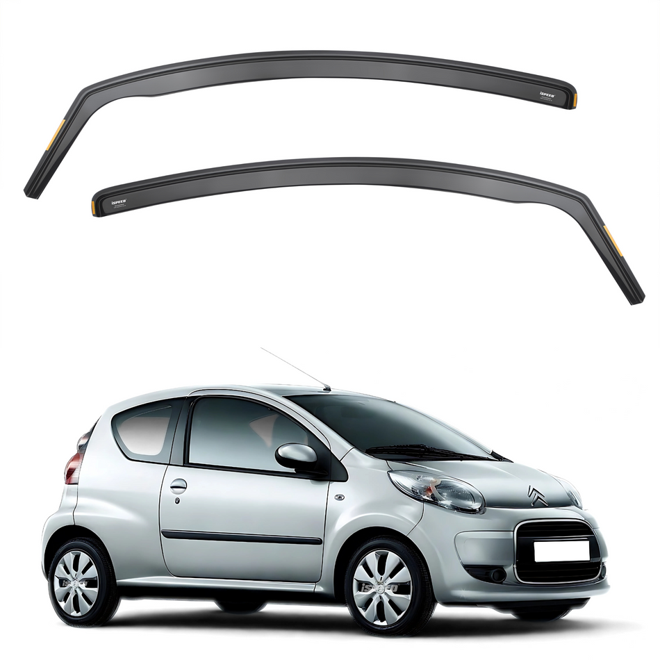 Citroen C1 MK1 2005-2014 3-Door Hatchback Wind Deflectors 2pc Set