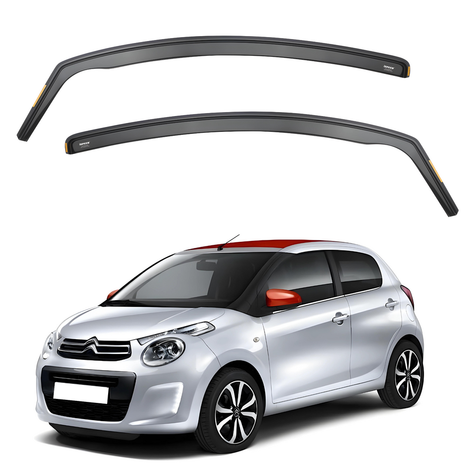 Citroen C1 MK2 2014-2023 5-Door Hatchback *ONLY FRONT* Wind Deflectors 2pc Set