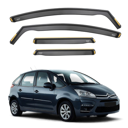 ISPEED Citroen C4 Picasso MK1 2006-2013 Wind Deflectors - 2006 2007 2008 2009 2010 2011 2012 2013