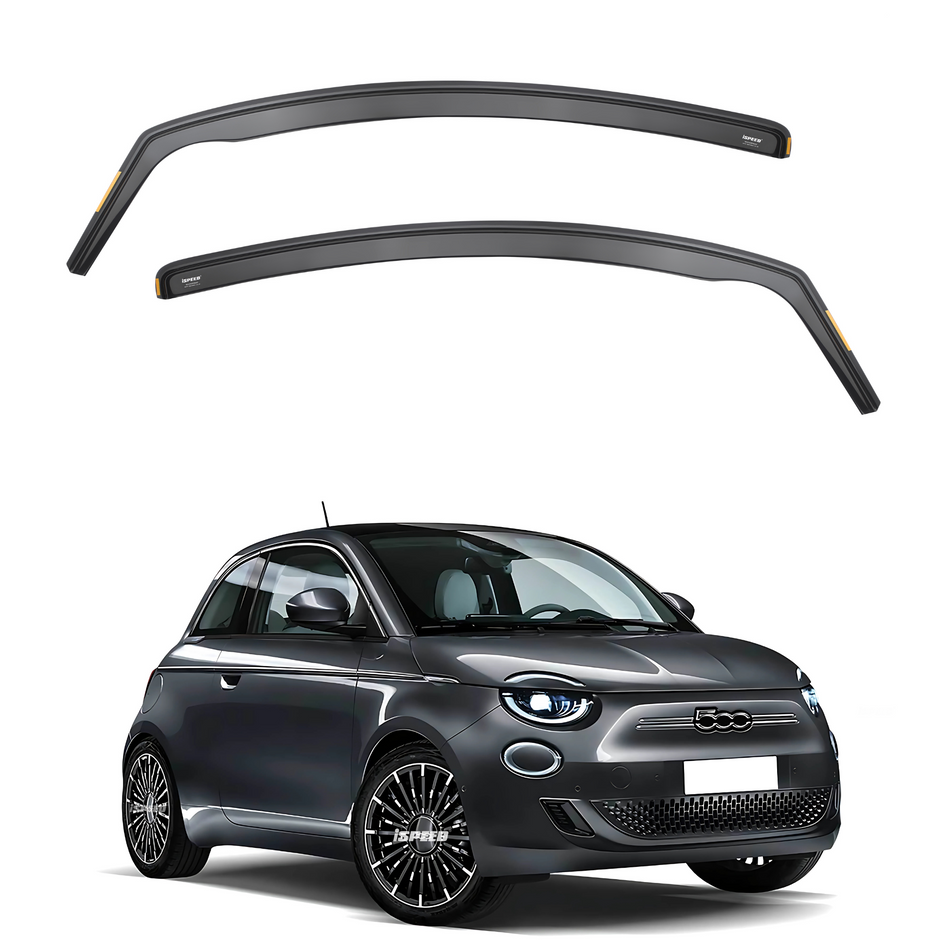 Fiat 500e 2020-2025 3-Door Hatchback Wind Deflectors 2pc Set