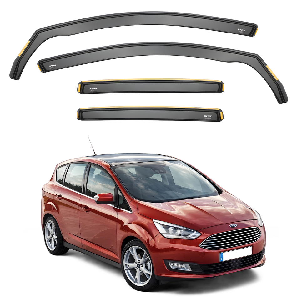 Ford C-Max MK2 2010-2019 5-Door MPV Wind Deflectors 4pc Set