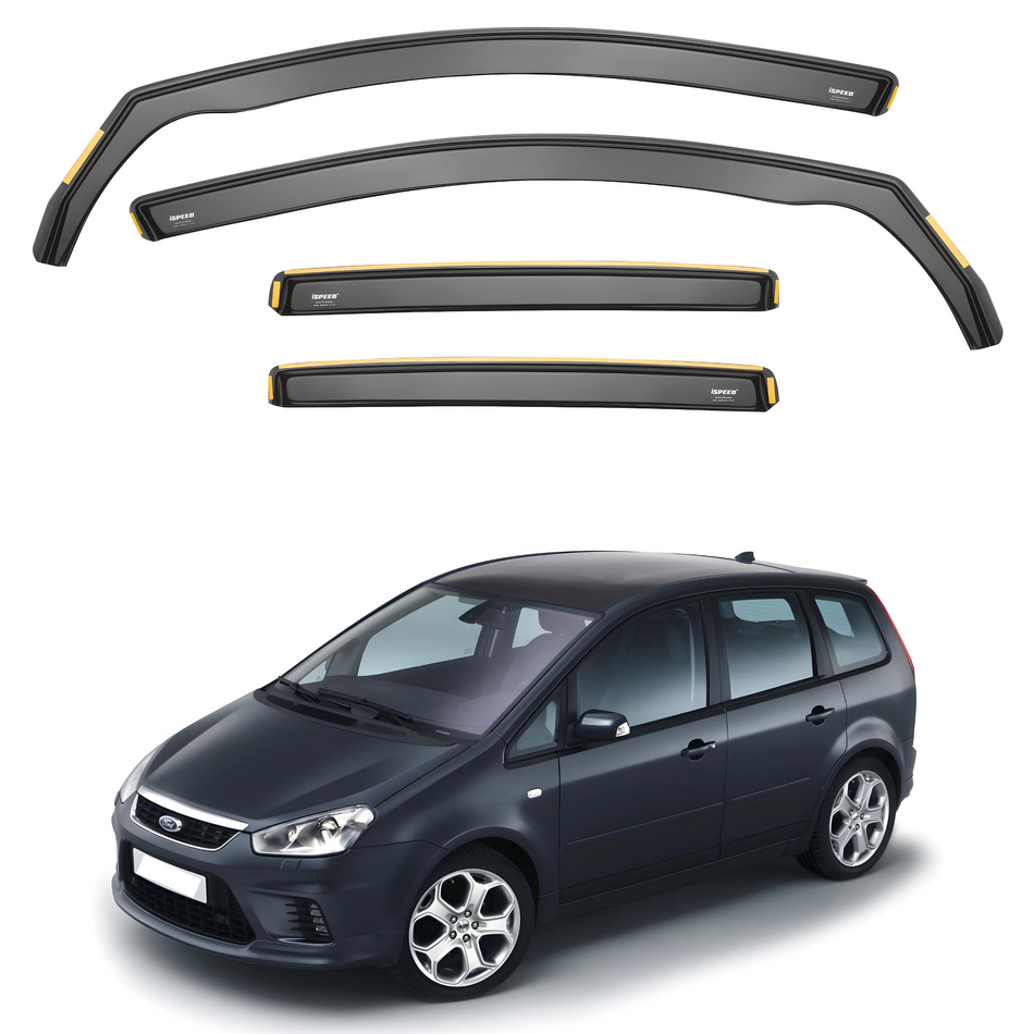 Ford C-Max MK1 2003-2010 5-Door MPV Wind Deflectors 4pc Set