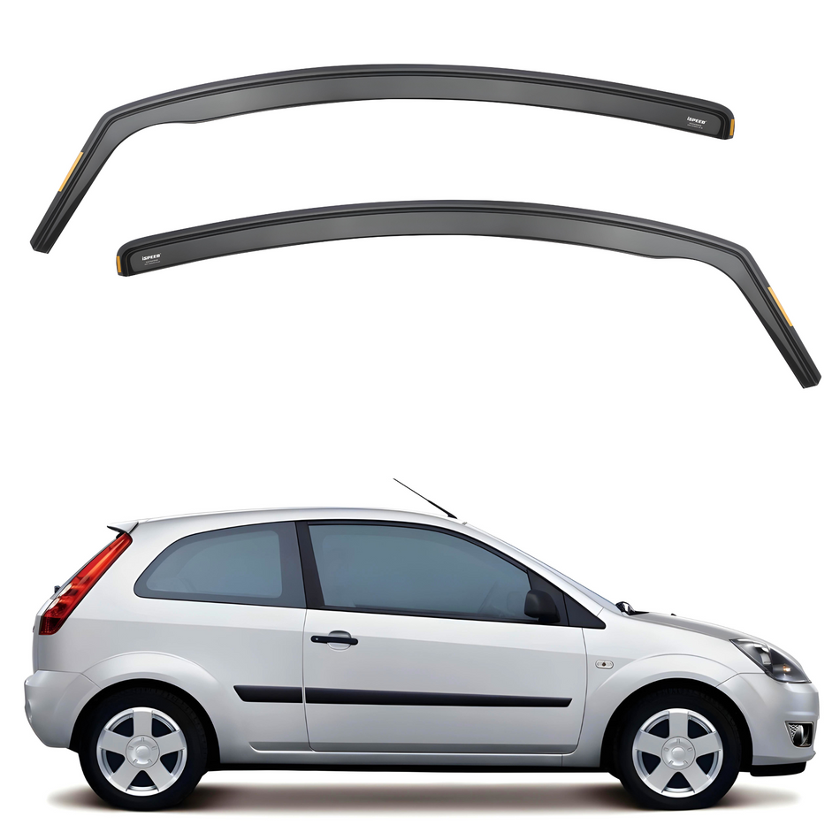 Ford Fiesta MK6 2002-2008 3-Door Hatchback Wind Deflectors 2pc Set