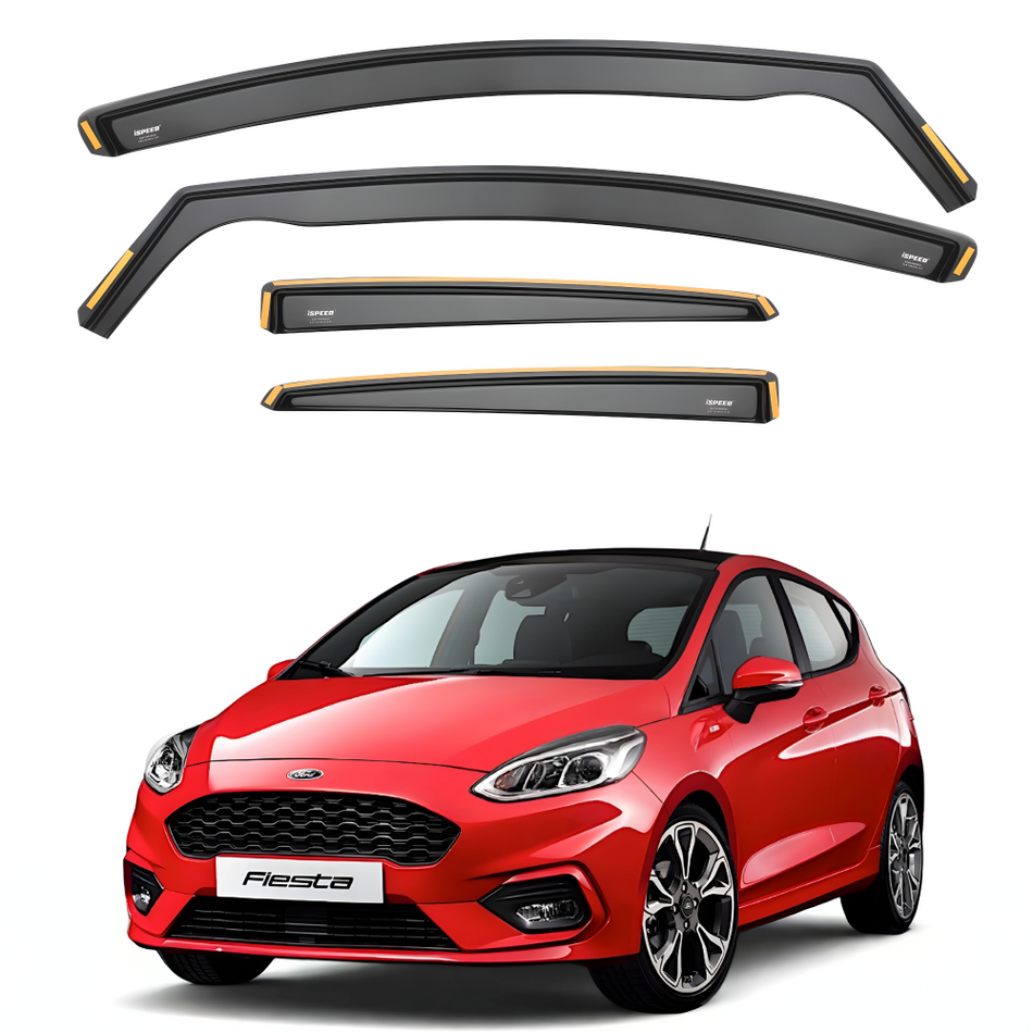 Ford Fiesta MK8 2017-2024 5-Door Hatchback Wind Deflectors 4pc Set - ISPEED