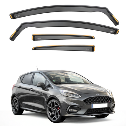 Ford Fiesta MK8 2017-2024 5-Door Hatchback Wind Deflectors 4pc Set