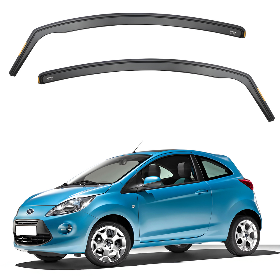 Ford KA MK2 2008-2016 3-Door Hatchback Wind Deflectors 2pc Set