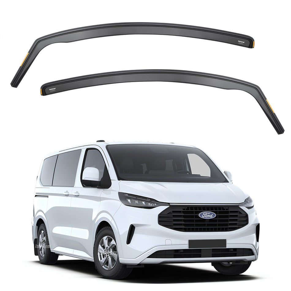 ISPEED Ford Transit/Tourneo Custom MK2 2023-2026 Wind Deflectors 2pc Set - 2023 2024 2025 2026