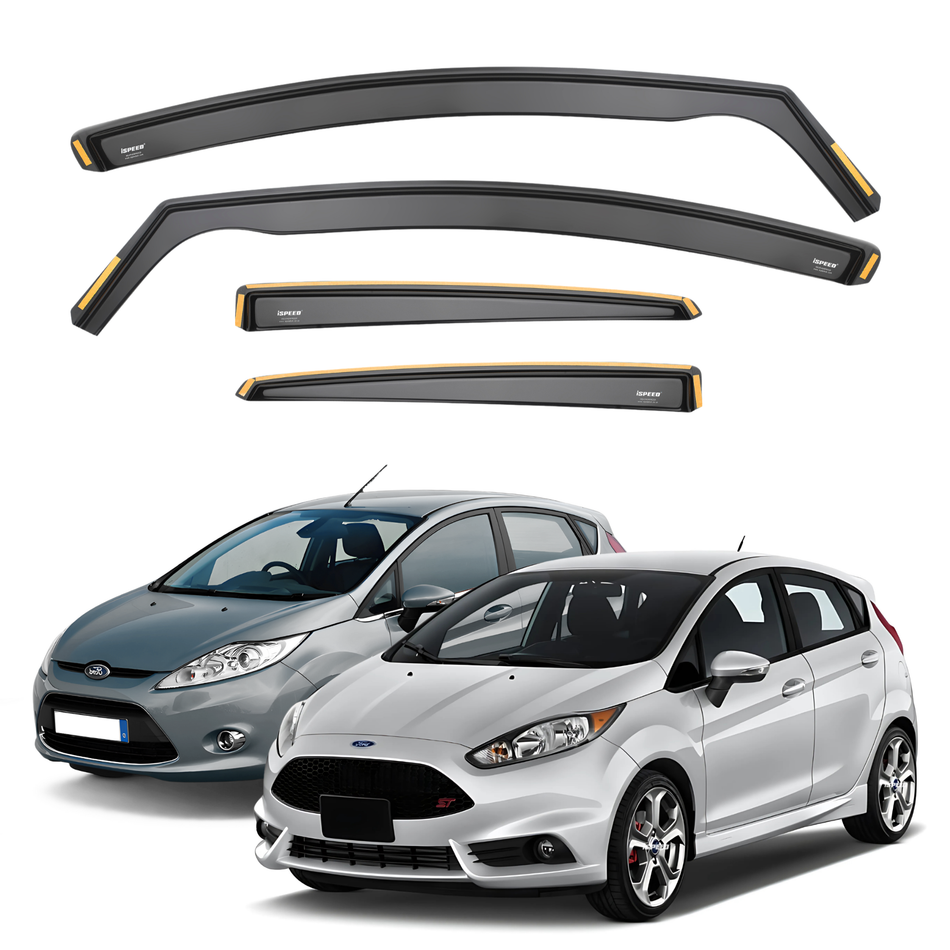 Ford Fiesta MK7 2008-2017 5-Door Hatchback Wind Deflectors 4pc Set