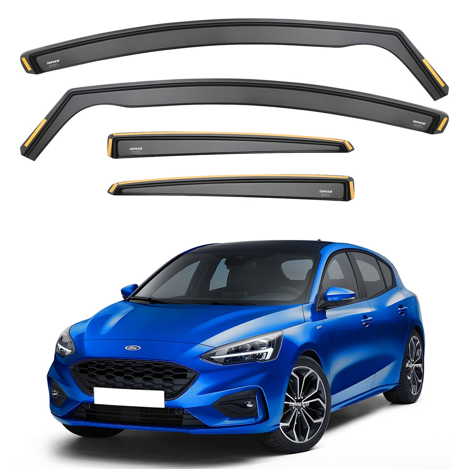 Ford Focus MK4 2018-2024 5-Door Hatchback Wind Deflectors 4pc Set