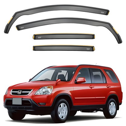 Honda CR-V MK2 2001-2006 5-Door SUV Wind Deflectors 4pc Set