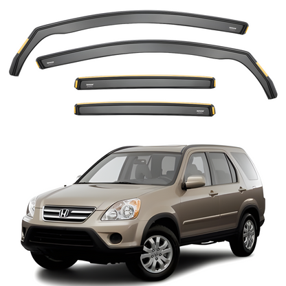 Honda CR-V MK2 2001-2006 5-Door SUV Wind Deflectors 4pc Set