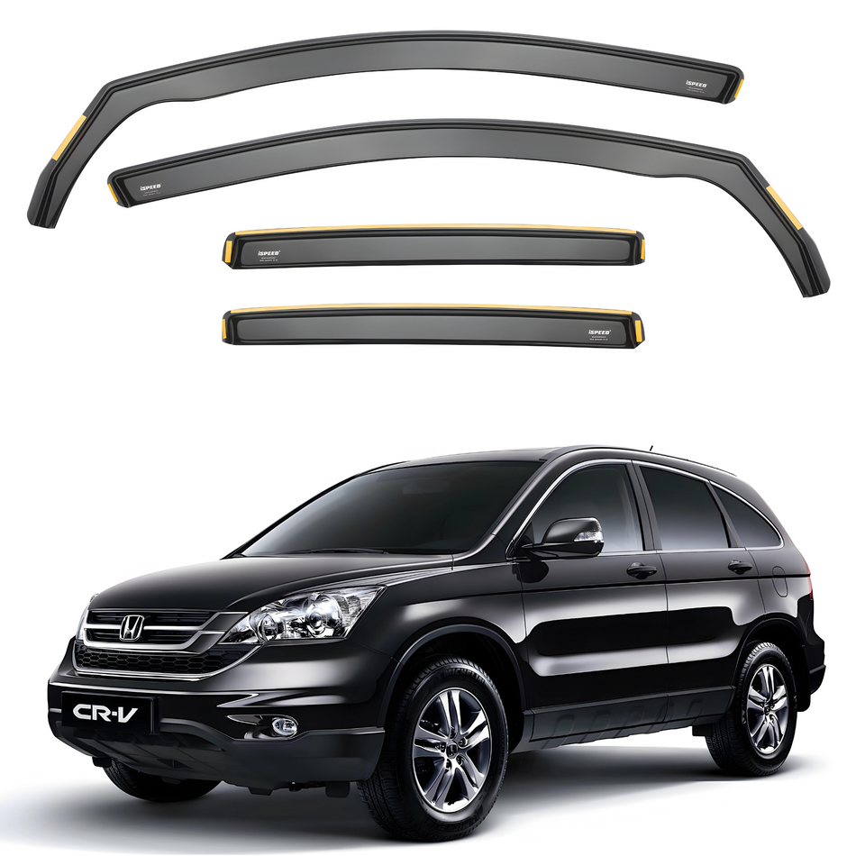 Honda CR-V MK3 2006-2012 5-Door SUV Wind Deflectors 4pc Set