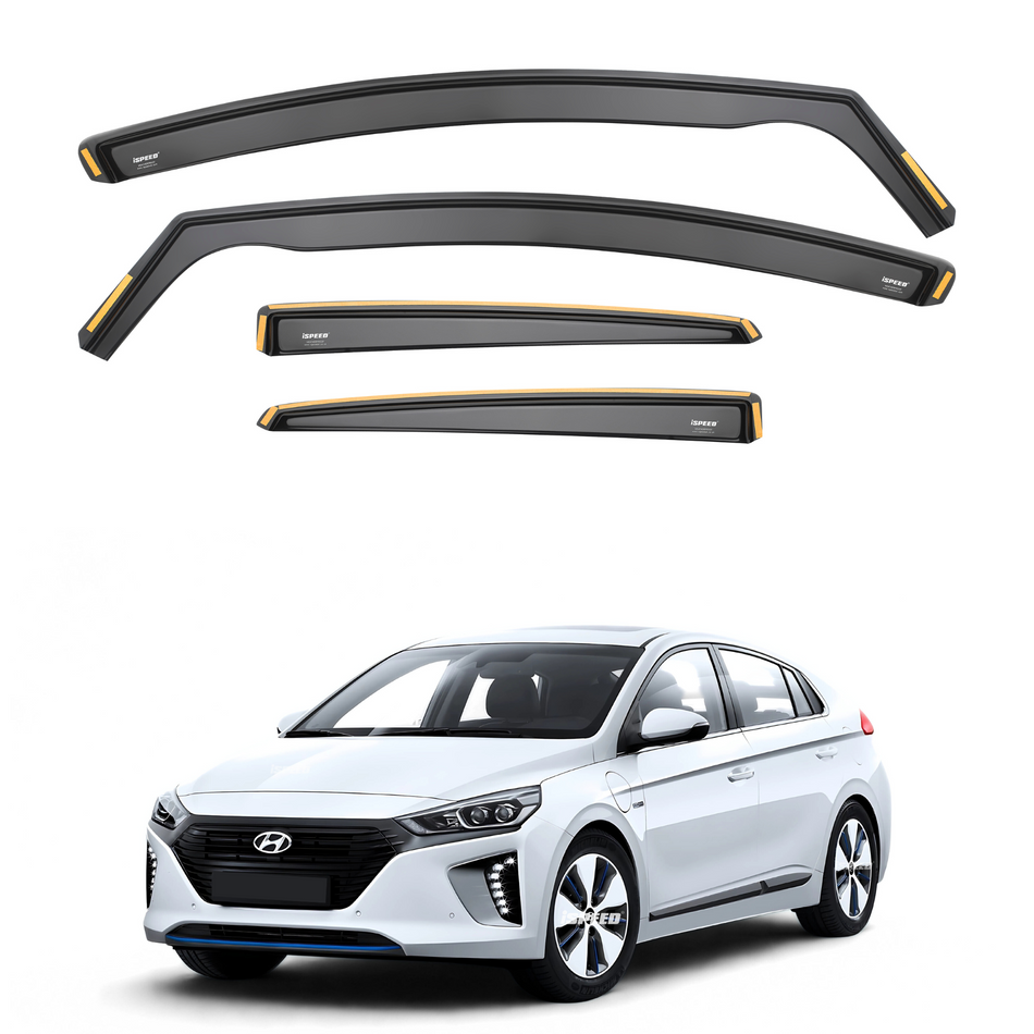 Hyundai Ioniq 2016-2022 5-Door Hatchback Wind Deflectors 4pc Set