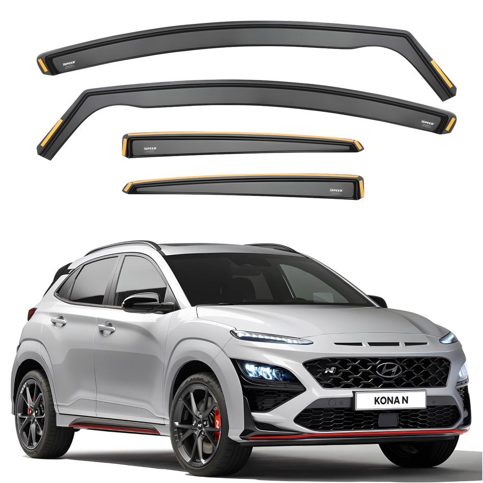 Hyundai Kona MK1 2017-2023 Wind Deflectors 4pc Set