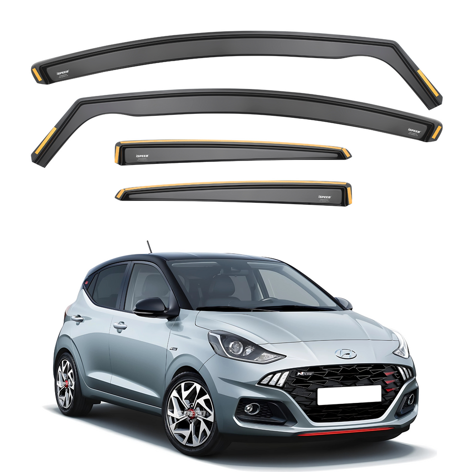 Hyundai i10 MK3 2019-2025 5-Door Hatchback Wind Deflectors 4pc Set