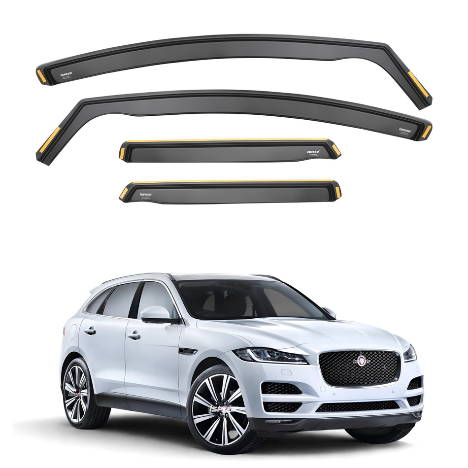 Jaguar F-Pace 2016-2025 5-Door SUV Wind Deflectors 4pc Set
