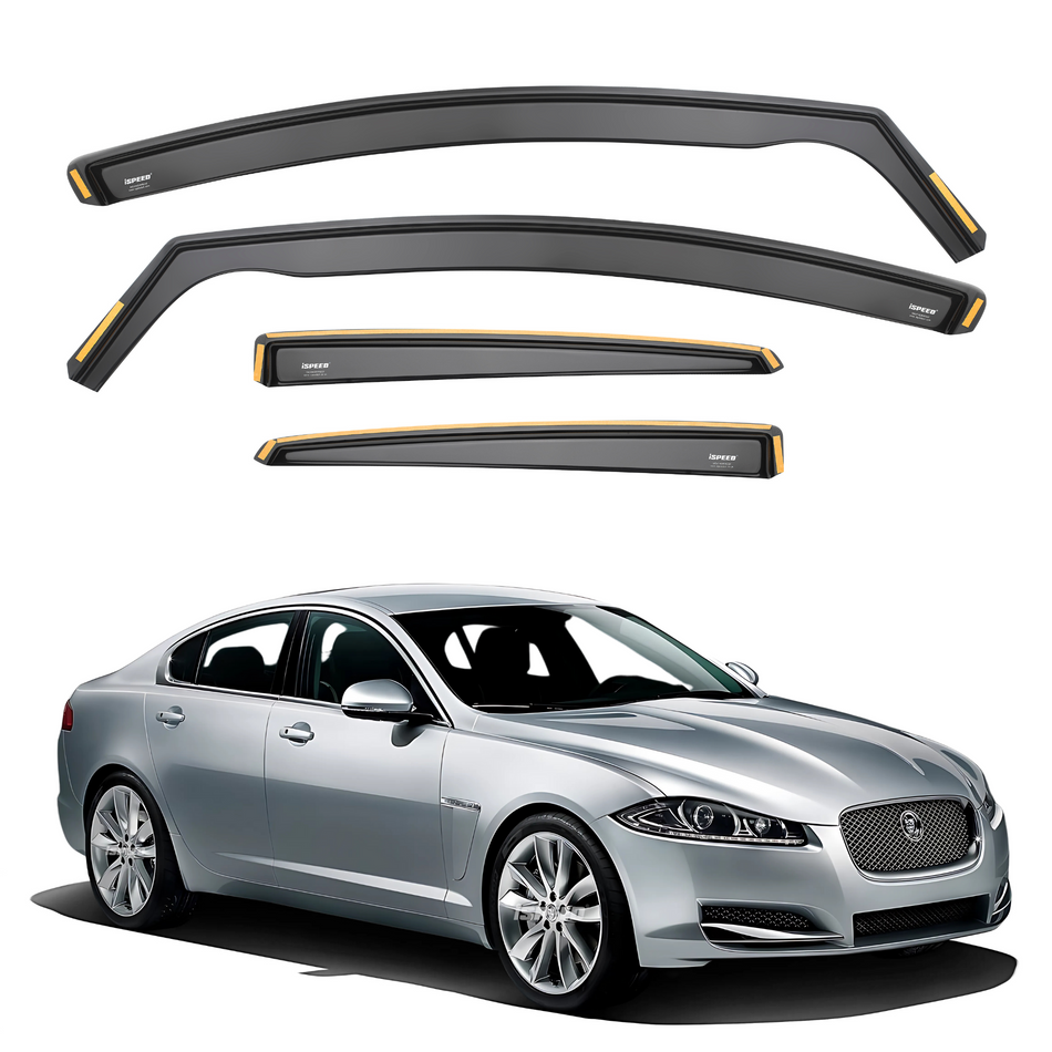 Jaguar XF MK1 2007-2015 4-Door Saloon Wind Deflectors 4pc Set