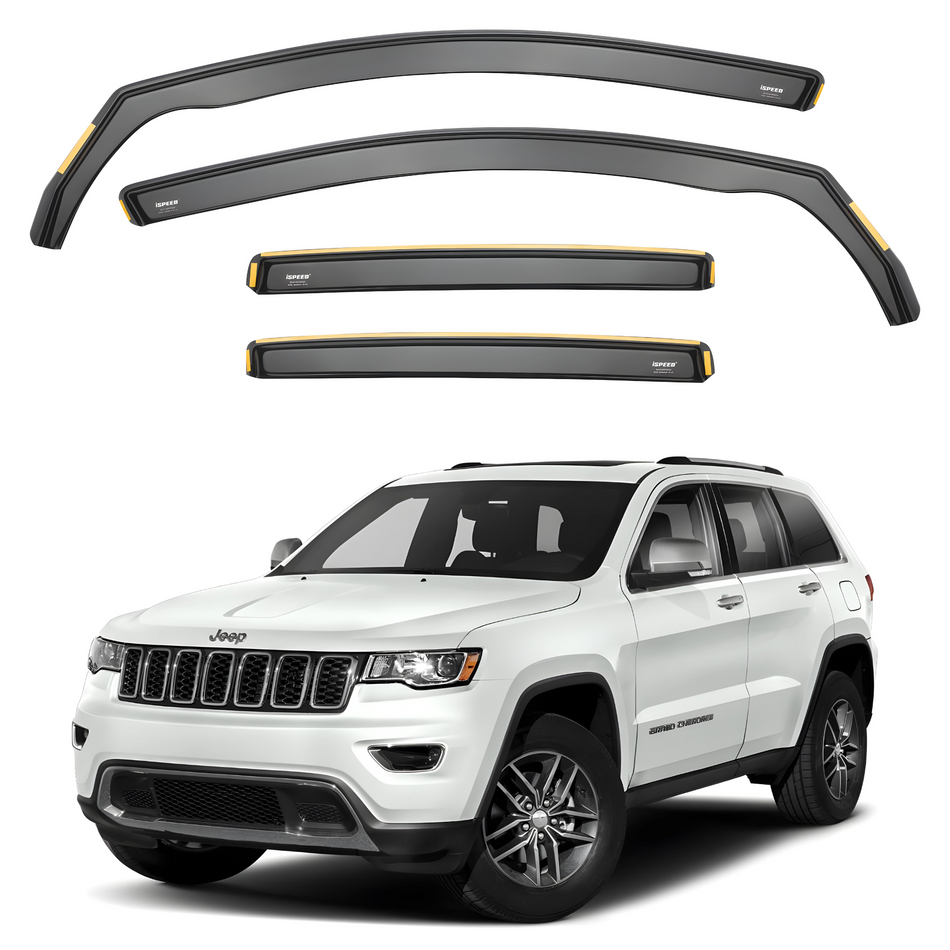 Jeep Grand Cherokee MK4 (WK2) 2011-2022 5-Door SUV Wind Deflectors 4pc Set