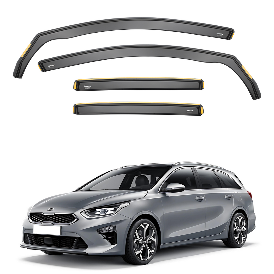 Kia Ceed MK3 2018-2024 5-Door Estate Wind Deflectors 4pc Set