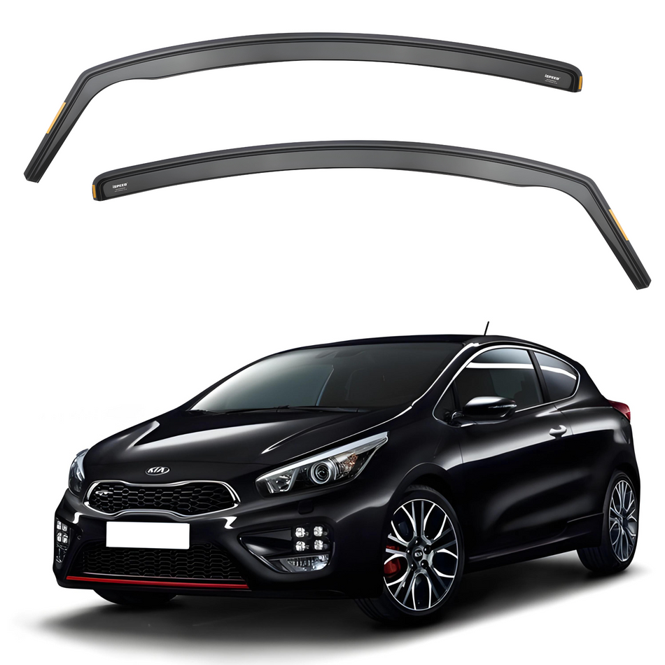 Kia ProCeed MK2 2013-2018 3-Door Hatchback Wind Deflectors 2pc Set