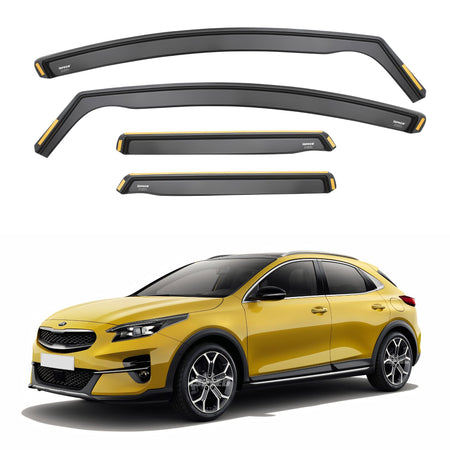 ISPEED Kia XCeed 2019-2026 5-Door SUV Wind Deflectors 4pc Set - 2019 2020 2021 2022 2023 2024 2025 2026