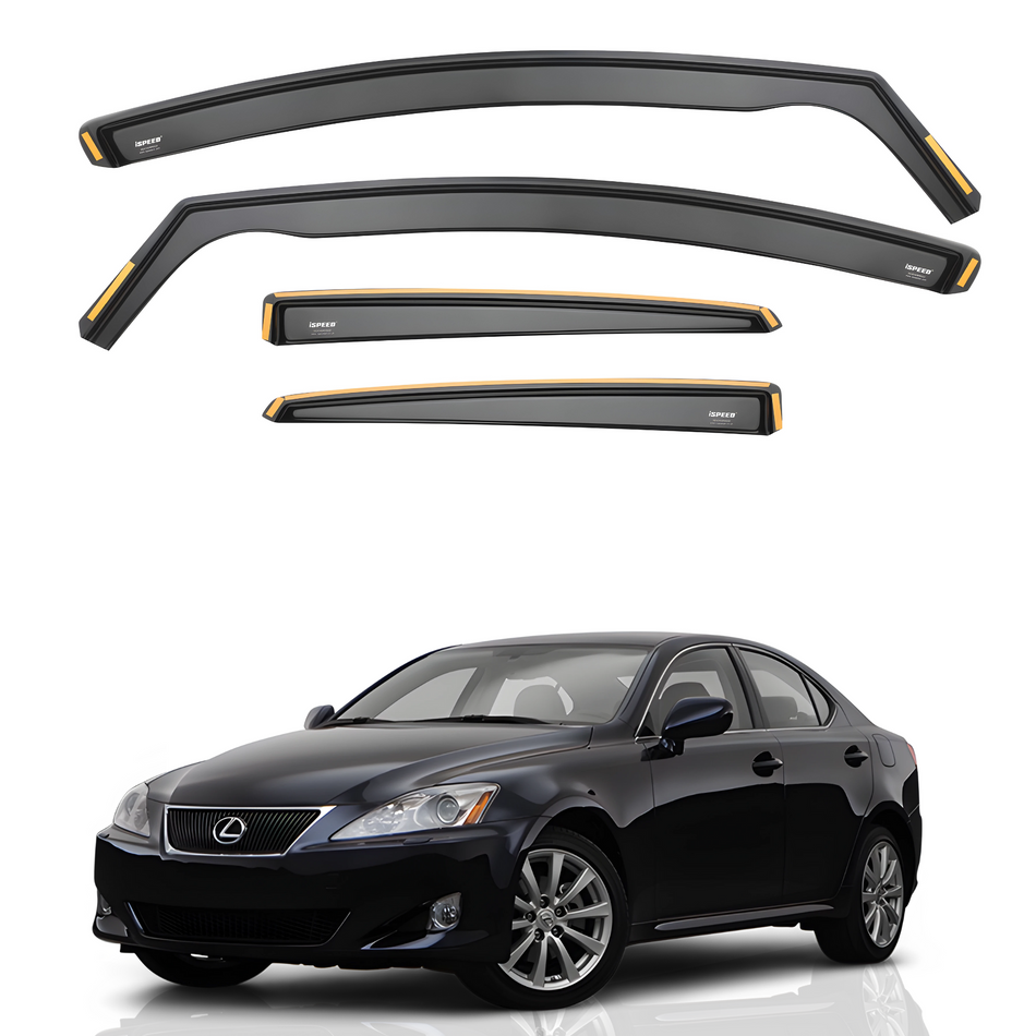 Lexus IS MK2 2006-2013 4-Door Saloon Wind Deflectors 4pc Set