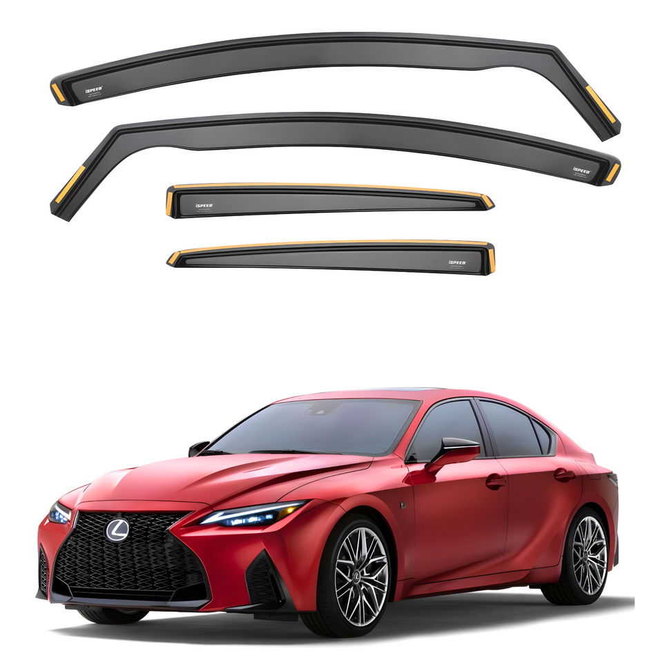 Lexus IS MK3 2013-2023 4-Door Saloon Wind Deflectors 4pc Set