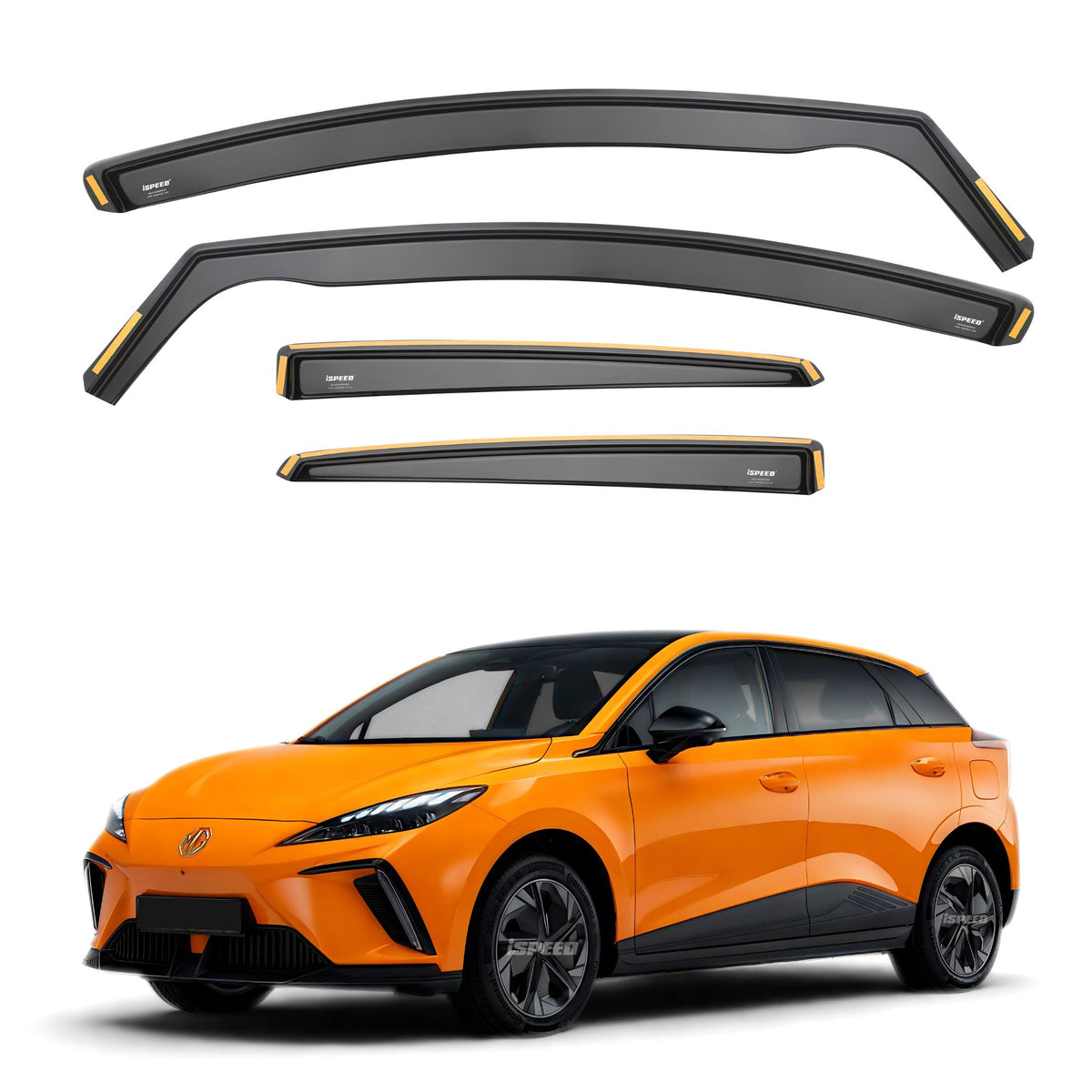 ISPEED MG 4 2022-2026 5-Door Hatchback Wind Deflectors 4pc Set - 2022 2023 2024 2025 2026