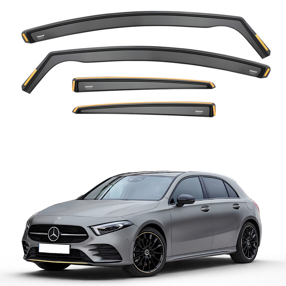 Mercedes A-Class W177 2018-2024 5-Door Hatchback Wind Deflectors 4pc Set