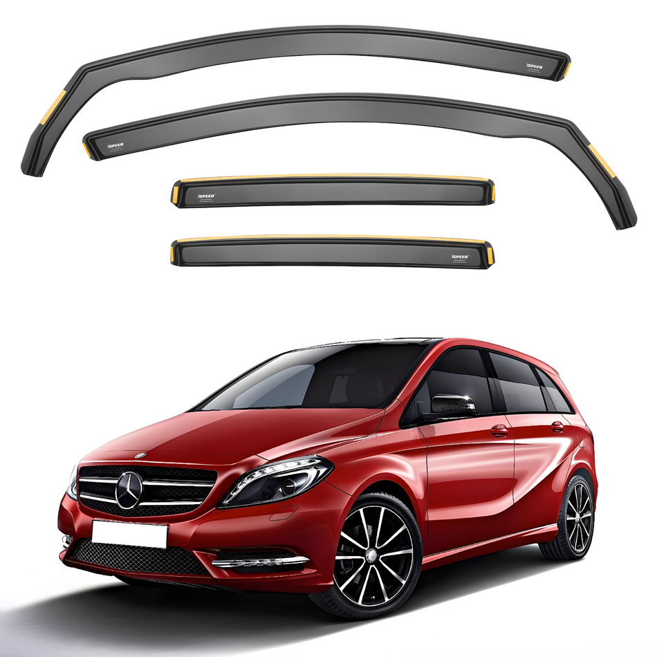 Mercedes B-Class W246 2011-2019 5-Door Hatchback Wind Deflectors 4pc Set