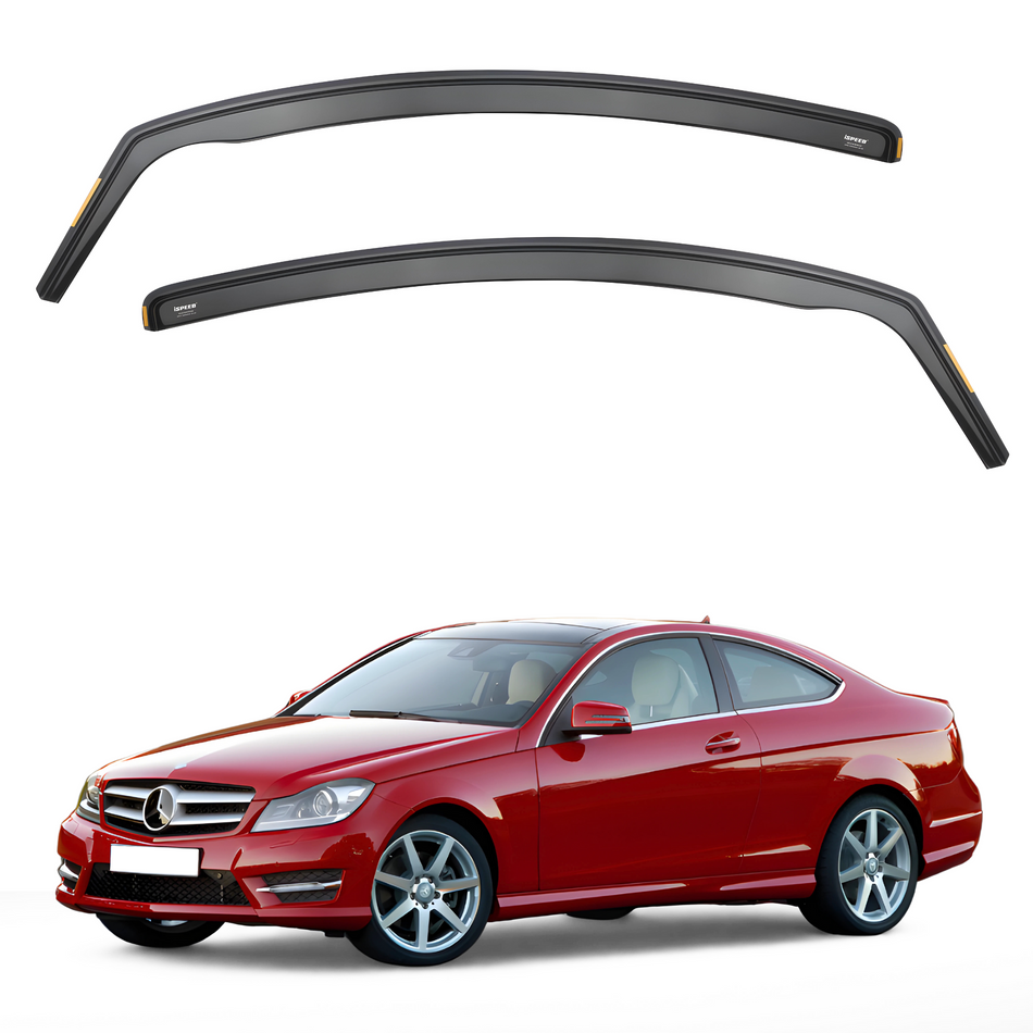 Mercedes C-Class C204 2011-2015 3-Door Coupe Wind Deflectors 2pc Set