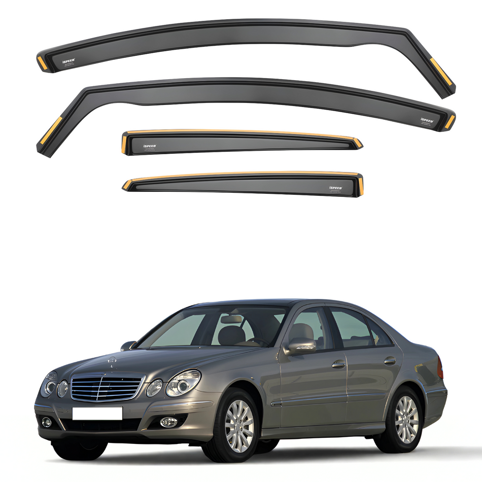 Mercedes E-Class W211 2002-2009 4-Door Saloon Wind Deflectors 4pc Set